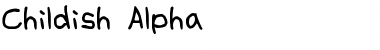 Download Childish Alpha Font