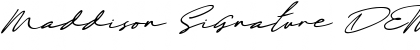 Maddison Signature DEMO oblique DEMO Font
