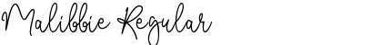 Malibbie Regular Font