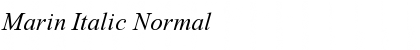 Download Marin Italic Font