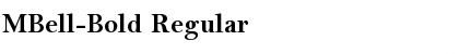 Download MBell-Bold Font