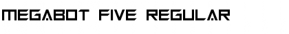 Megabot Five Regular Font