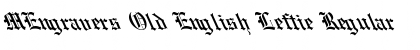 MEngravers Old English Leftie Regular Font