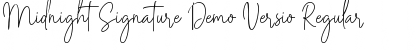 Download Midnight Signature Demo Versio Font