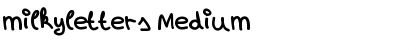 Download milkyletters Font
