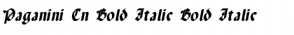 Download Paganini Cn Bold Italic Font