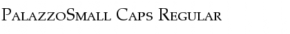 PalazzoSmall Caps Regular Font