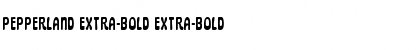 Download Pepperland Extra-Bold Font