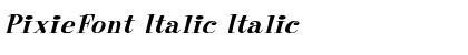 Download PixieFont Italic Font