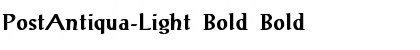 Download PostAntiqua-Light Bold Font