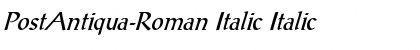 Download PostAntiqua-Roman Italic Font