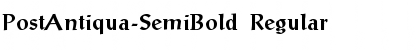 Download PostAntiqua-SemiBold Font