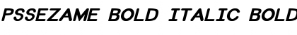Download PSSezame Bold Italic Font