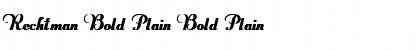 Rechtman Bold Plain Font
