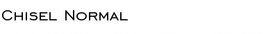 Chisel Normal Font