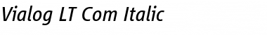Vialog LT Com Italic Font