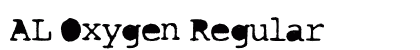 AL Oxygen Regular Font AL Oxygen Regular Font Preview