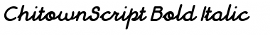ChitownScript Bold Italic