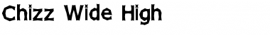 Chizz Wide High Regular Font