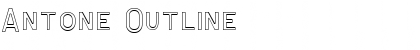 Antone Outline Font