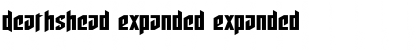 Deathshead Expanded Font