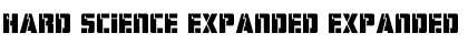 Hard Science Expanded Expanded Font