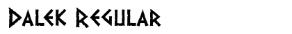 Dalek Regular Font Preview Dalek Regular Font Preview
