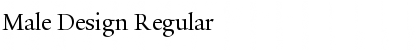 Male Design Regular Font