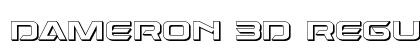 Dameron 3D Regular Font Preview Dameron 3D Regular Font Preview