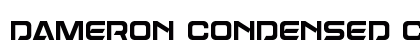 Dameron Condensed Condensed Font Preview Dameron Condensed Condensed Font Preview