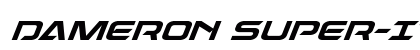 Dameron Super-Italic Italic Font Preview Dameron Super-Italic Italic Font Preview