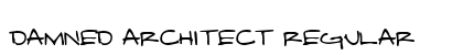 Damned Architect Regular Font Preview Damned Architect Regular Font Preview