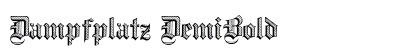 Dampfplatz DemiBold Font Preview Dampfplatz DemiBold Font Preview