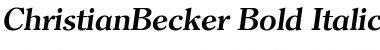 ChristianBecker Bold Italic