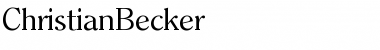 Download ChristianBecker Font