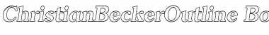 ChristianBeckerOutline Bold Italic Font