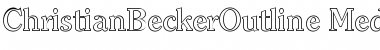 Download ChristianBeckerOutline-Medium Font