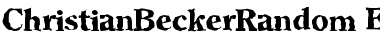 Download ChristianBeckerRandom-ExtraBol Font