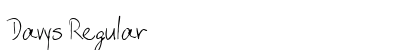 Davys Regular Font Preview Davys Regular Font Preview