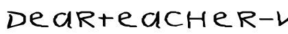 DearTeacher-Normal Ex Regular Font Preview DearTeacher-Normal Ex Regular Font Preview