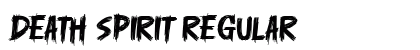 Death Spirit Regular Font Preview Death Spirit Regular Font Preview