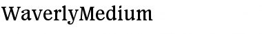 WaverlyMedium Font