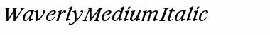 WaverlyMediumItalic Font