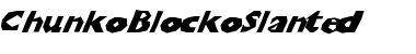 Download ChunkoBlockoSlanted Font