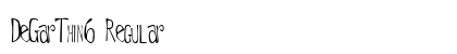 DeGarThin6 Regular Font DeGarThin6 Regular Font Preview