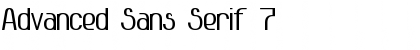 Advanced Sans Serif 7 Bold