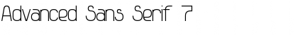Advanced Sans Serif 7 Regular Font