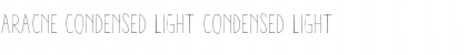 Download Aracne Condensed Light Font