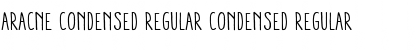 Aracne Condensed Regular Condensed Regular
