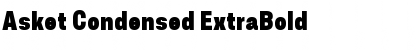 Asket Condensed ExtraBold Font